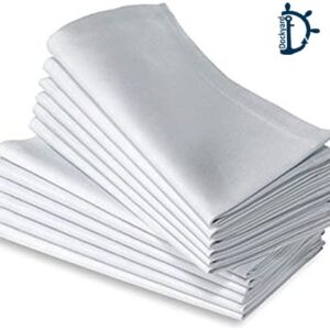 Napkin Cotton Satin White
