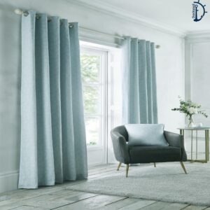 curtains Fancy Leaves Duckegg
