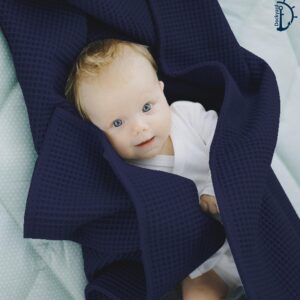 AC Light Blanket Baby MAIN Navy Blue